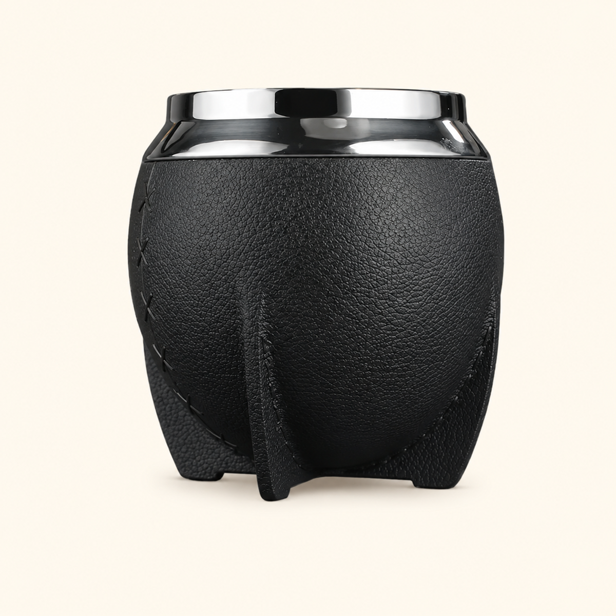 Calebasse noir en acier inoxydable